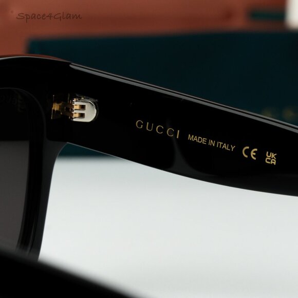 Gucci Women Sunglasses Black Grey Square GG1789S 001 BRAND NEW main image 8